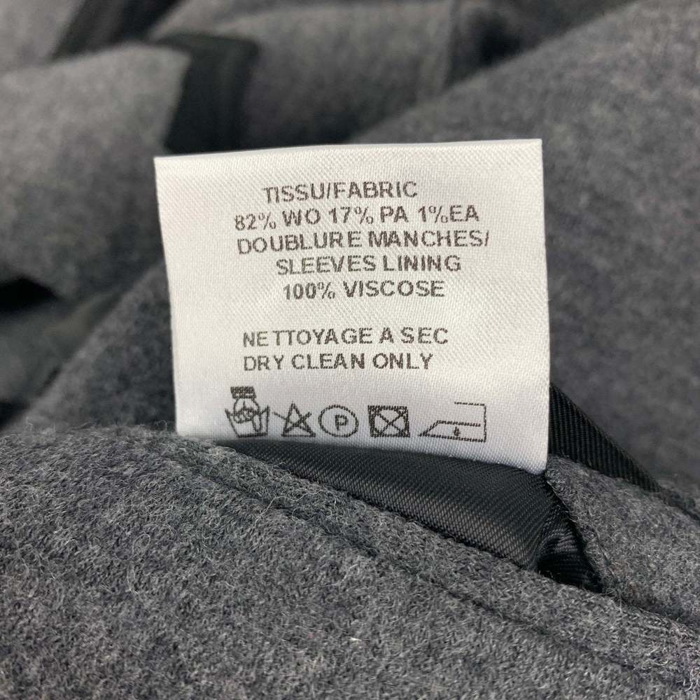 LANVIN Dark Gray Black Heather Wool Blend Notch Lapel Sport Coat - Picture 7 of 8
